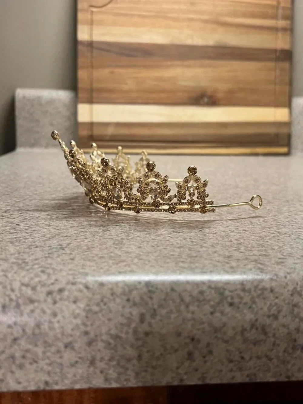 Gold Tiara Hair Accessory